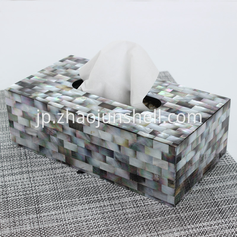 mother of pearl tissue box